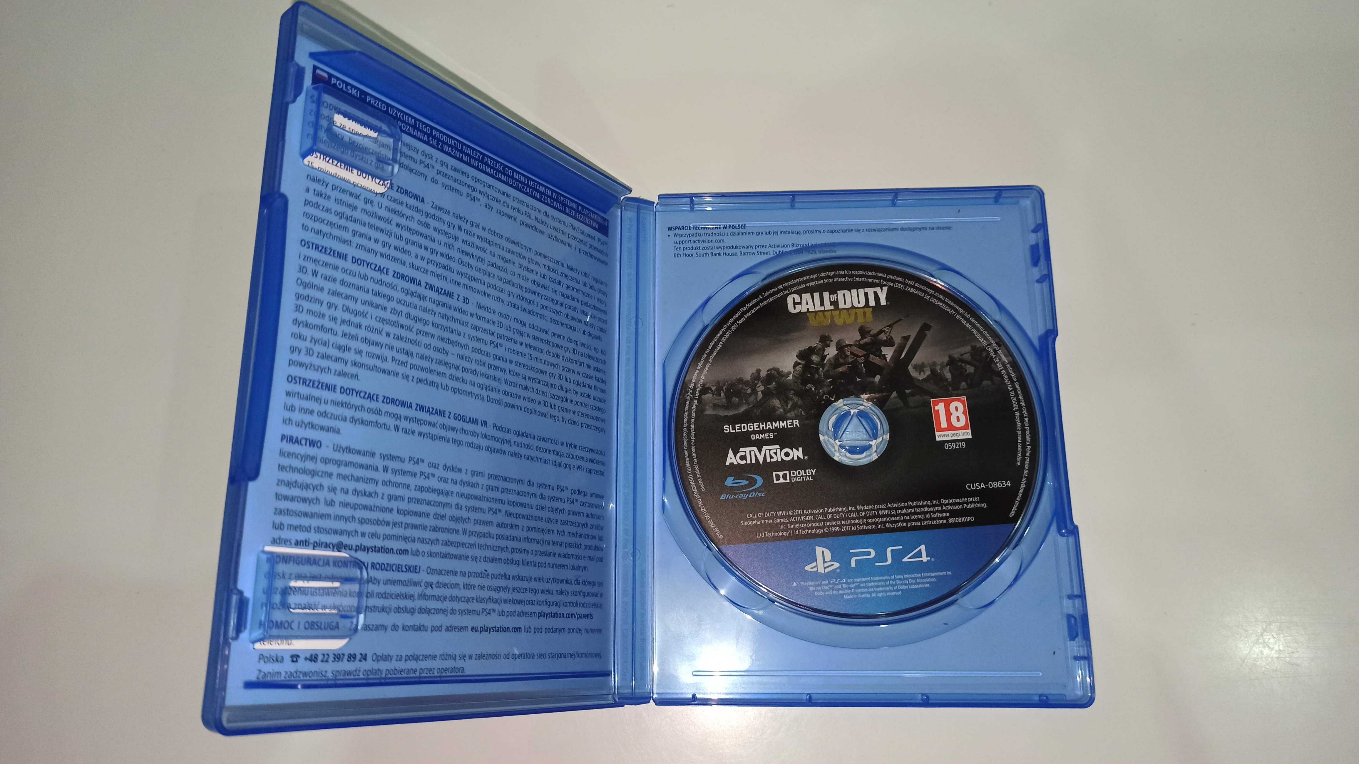 ps4 CALL OF DUTY WWII PL postacie mówią po polsku dubbing UNIKAT v1