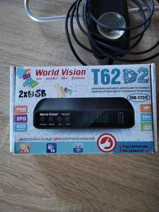 Приставка т62 цифрового кабельного телевидения с антенной