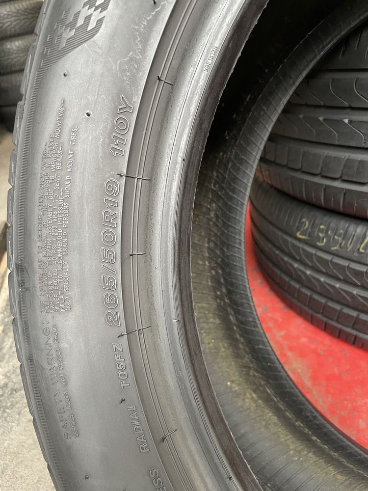 Шини літні 265/50 R19 Bridgestone T-005. 2 шт.
