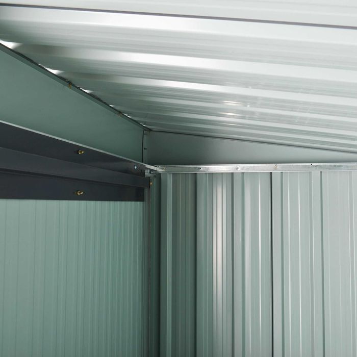 Abrigo Jardim Metal 163x89x182 cm Preto Novo