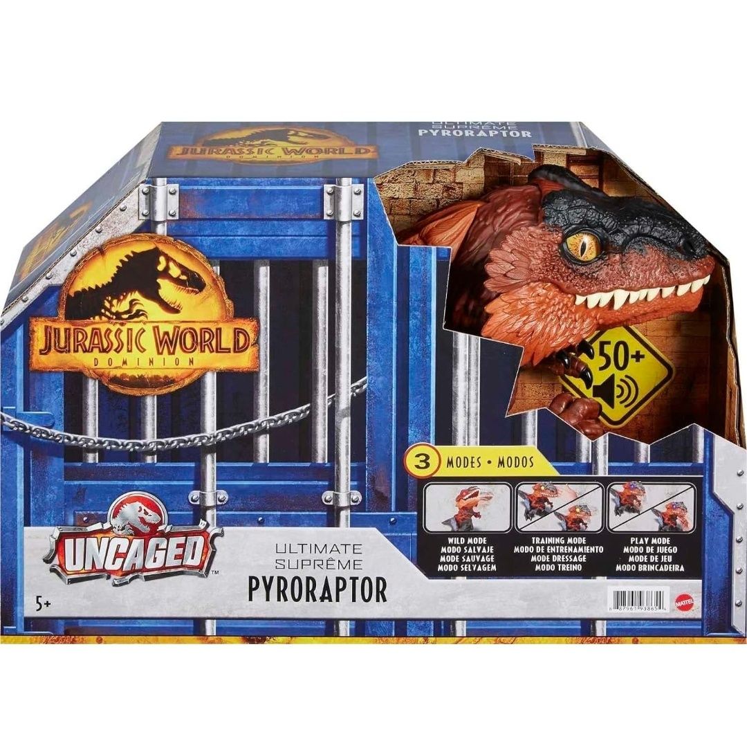 великий інтерактивний Динозавр Пірораптор Jurassic World Mattel