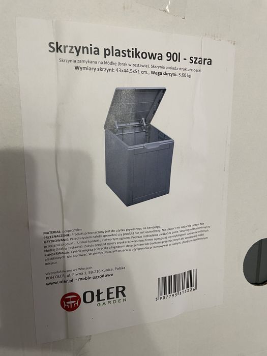 Nowa skrzynka balkonowa