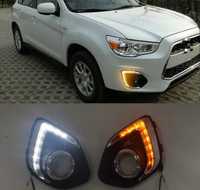 Mitsubishi ASX lift LED ledy światła do jazdy dziennej DRL halogen