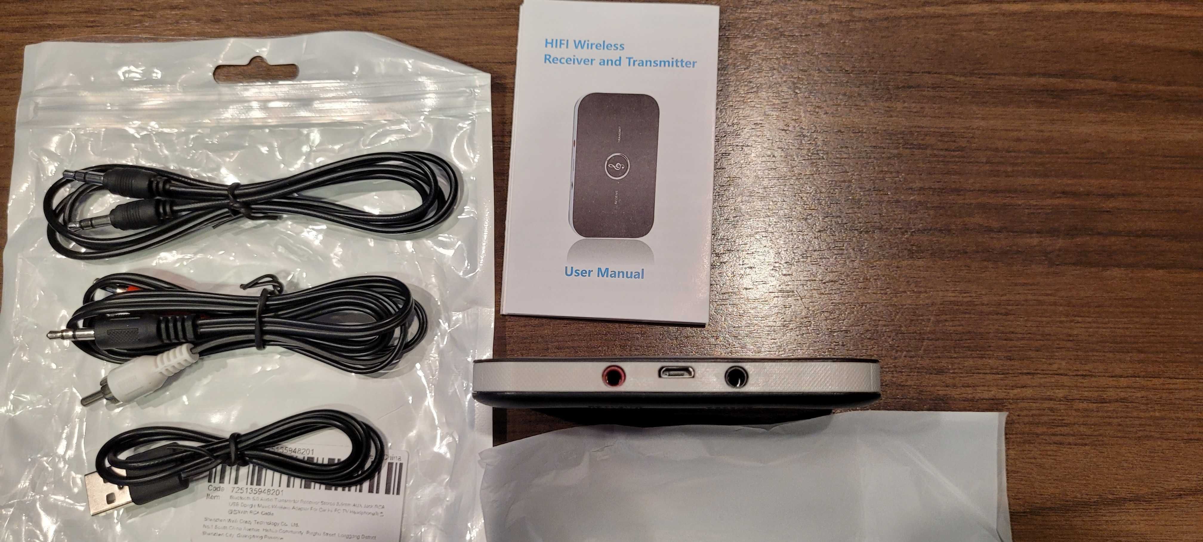 Transmiter bluetooth 5.0 adapter nadajnik - odbiornik.