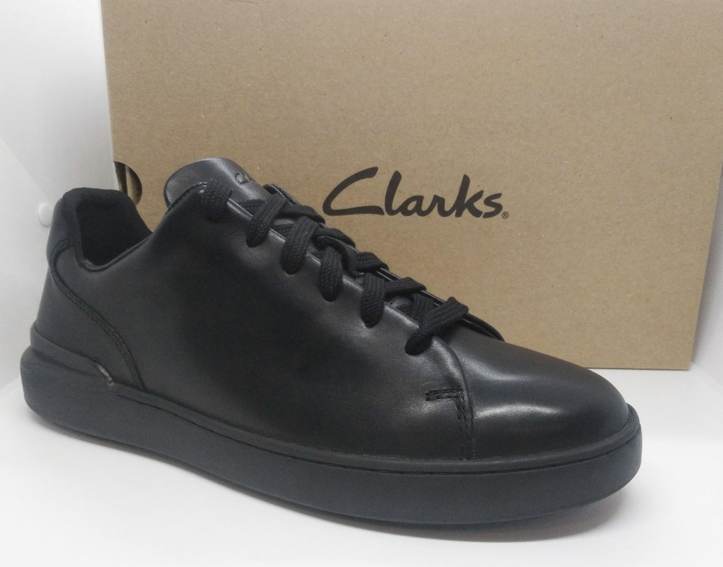 Кожаные EU 41, 26,5см кроссовки кеды Clarks оригинал