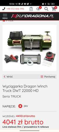 Wyciągarka dragon winch 22000 HD 10 T