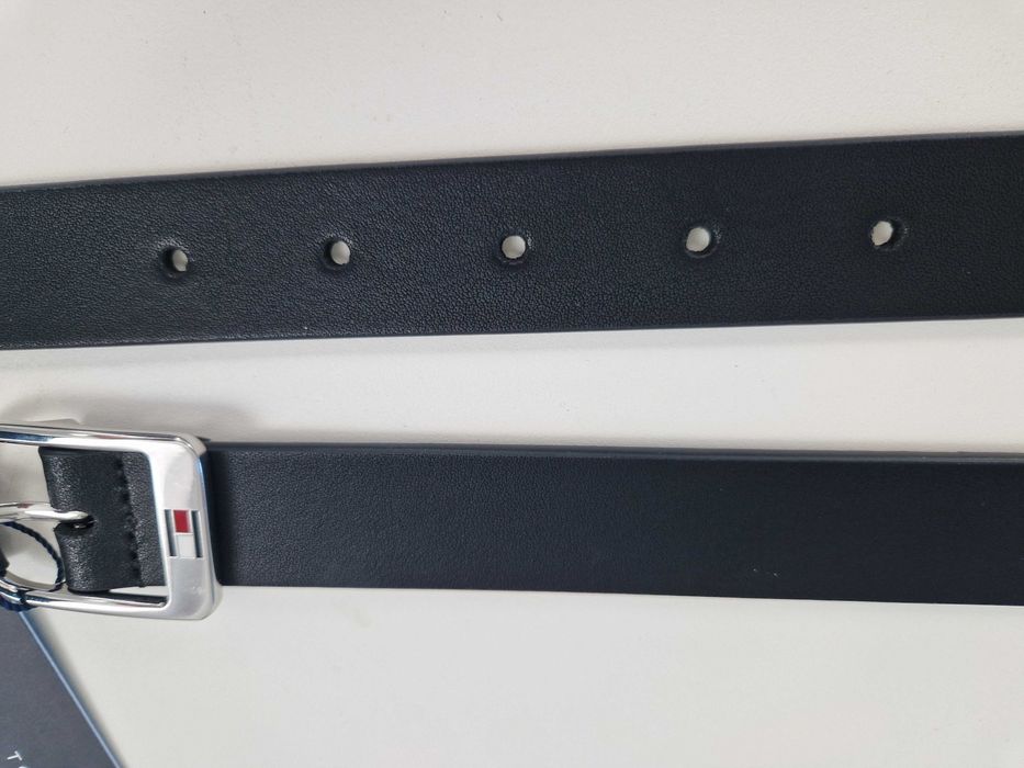 Oryginalny, skórzany pasek Tommy Hilfiger