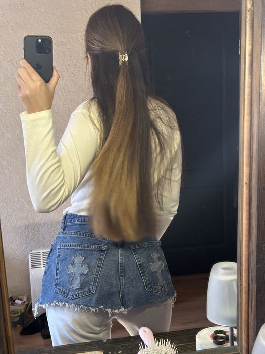 Лонгслив с вышивкой, экслюзивная с крестом. Баска