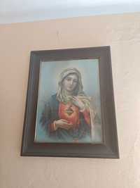 Obraz Pana Jezusa, Obraz Maryji w ramie