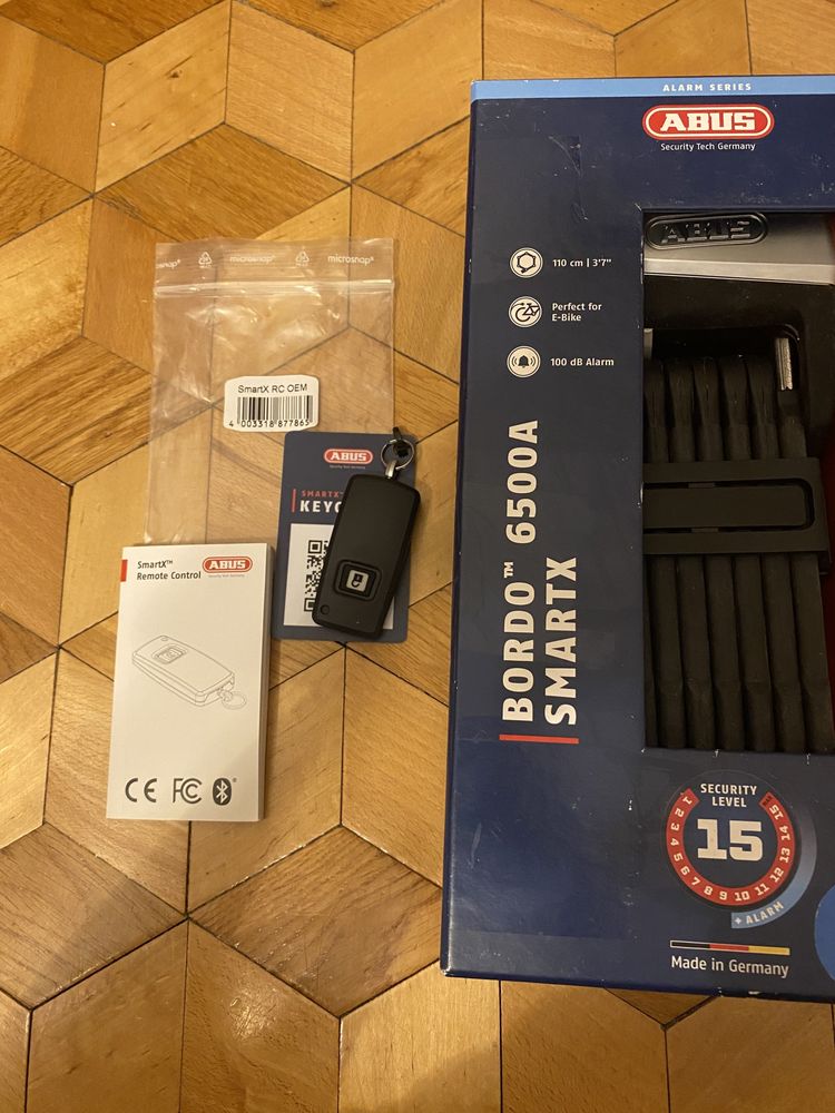 Abus granit Bordo smartx ALARM najmocniejsza blokada 15 Abus