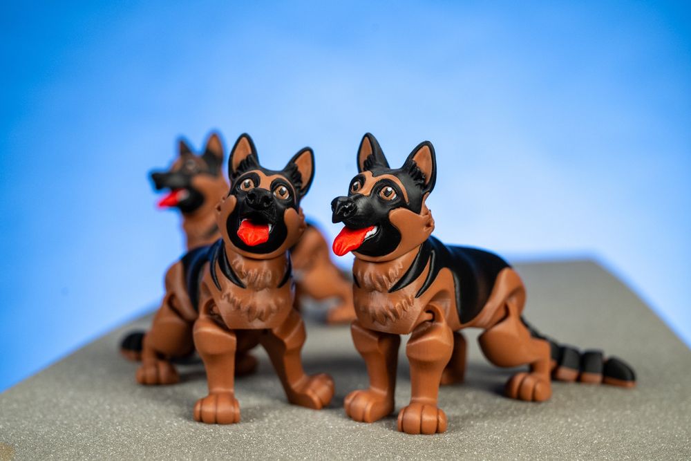 Figurka owczarek niemiecki wydruk 3D duża