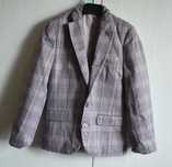 Marynarka blazer 134 w kratkę kratę elegancka galowa slim garnitur