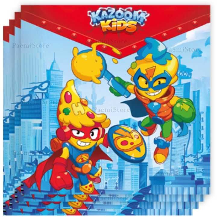 Toppery Super Things Zings Kid Kazoom Enigma tort urodziny 12 szt.