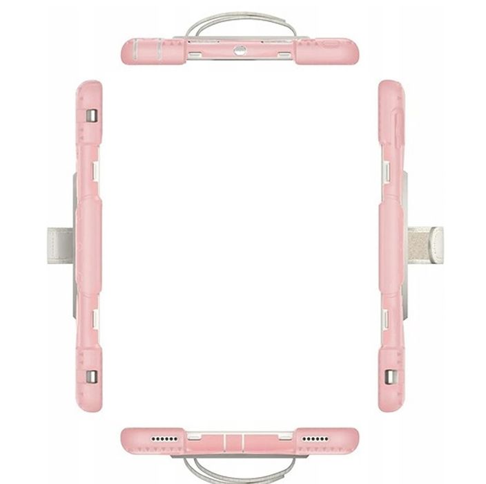 Etui do iPad Mini 5/4 7.9" Pancerne z Obrotową Podstawką Różowe