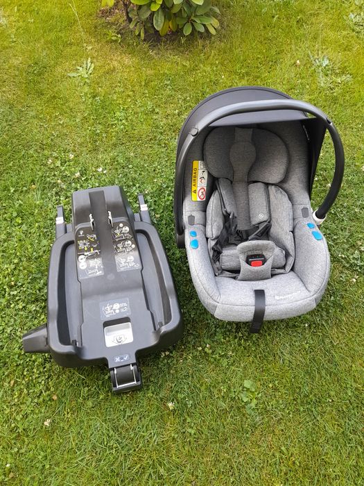 Fotelik samochodowy Avionaut Pixel szary z bazą isofix lekki 0-13