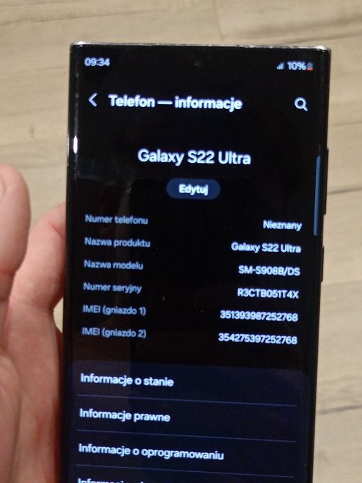 Okazja! Samsung s22 ultra 8/128 GB