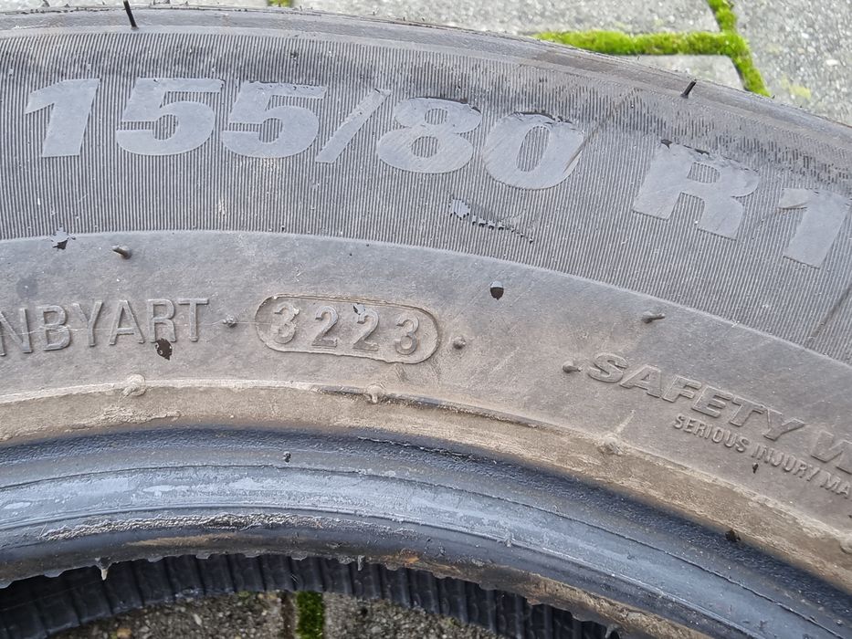 4 OPONY CAŁOROCZNE używane 155/80R13 Kumho Solus 4S HA32