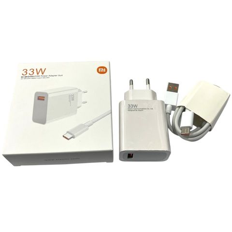Зарядний пристрій XIAOMI 33W + кабель USB - TYPE-C Якість!