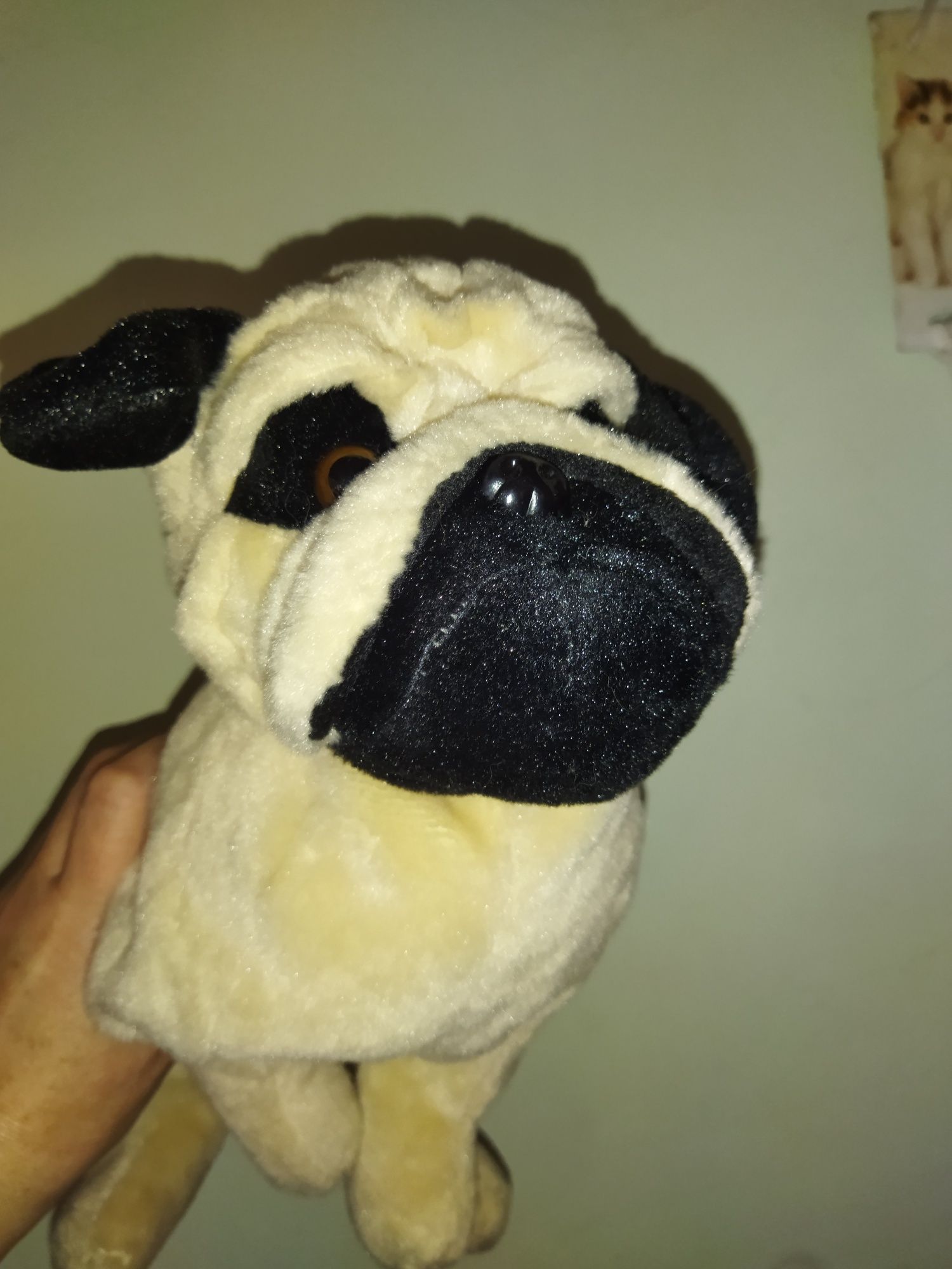 Zabawna torebka mops z pluszu