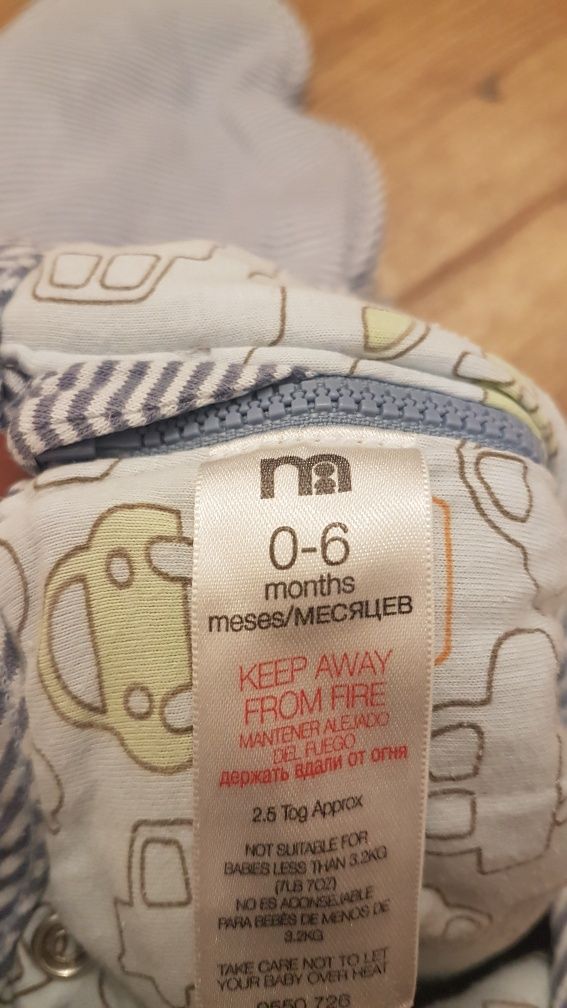 Śpiworek śpiwór firmy Mothercare 0-6