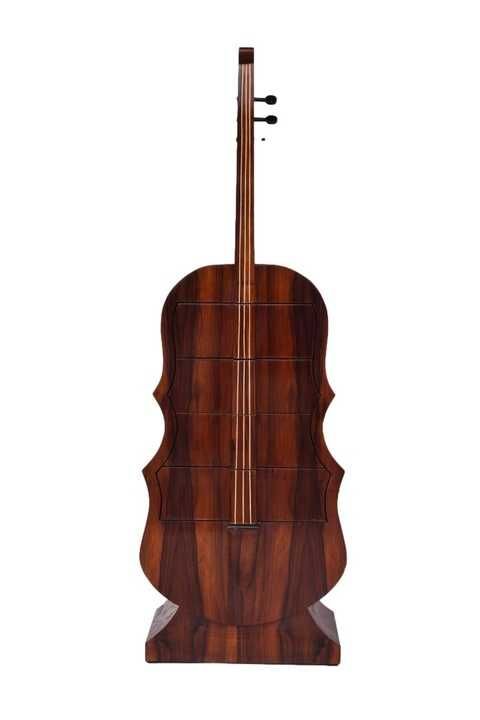 Komoda Art Deco Gitara - Szafa Vintage 160 x 54cm-Dom Salon Instrument