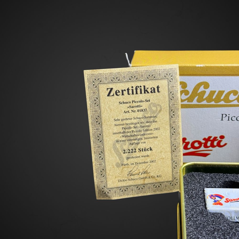 Model Schuco Piccolo-Set 1/90 Sarotti Mercedes Benz limitowany J/5