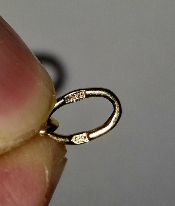 Хрестик з золота 585° проби без вставок, КЮЗ