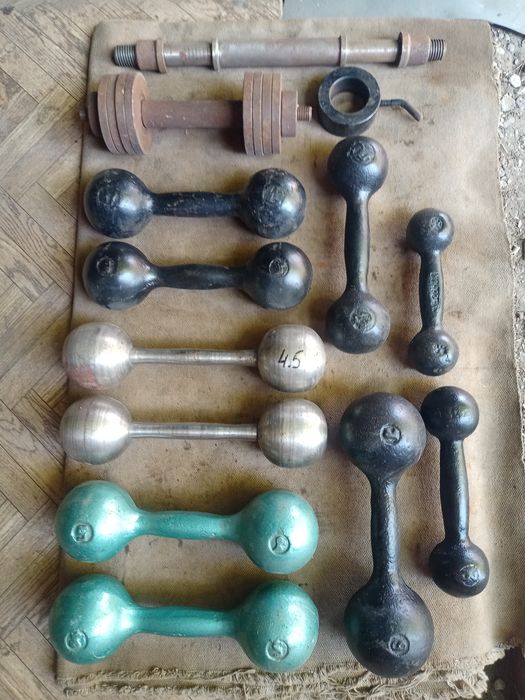 Гантели, гриф к гантели.