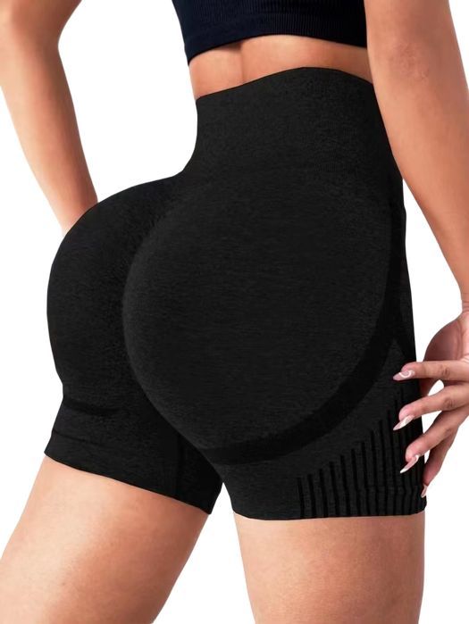 Spodenki Push-Up do Ćwiczeń Modelujące Bezszwowe Wysoki Stan - S/M
