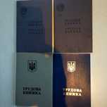 Трудовые книжки,старый  и новый  образец
