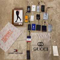 LV TH Gucci R.Lauren CK Dior Balmain Guess Prada opakowania i metki