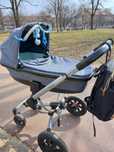 Quinny buzz xtra4 2w1 lub3w1 NOWY materiał,gondola foldable+spacerówka