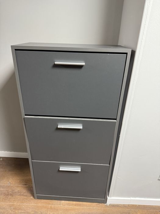 Тумба для взуття антрацит 28*59*119