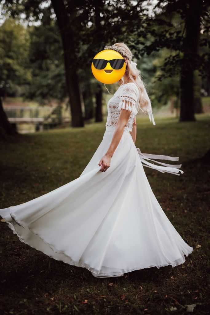 Suknia ślubna Boho