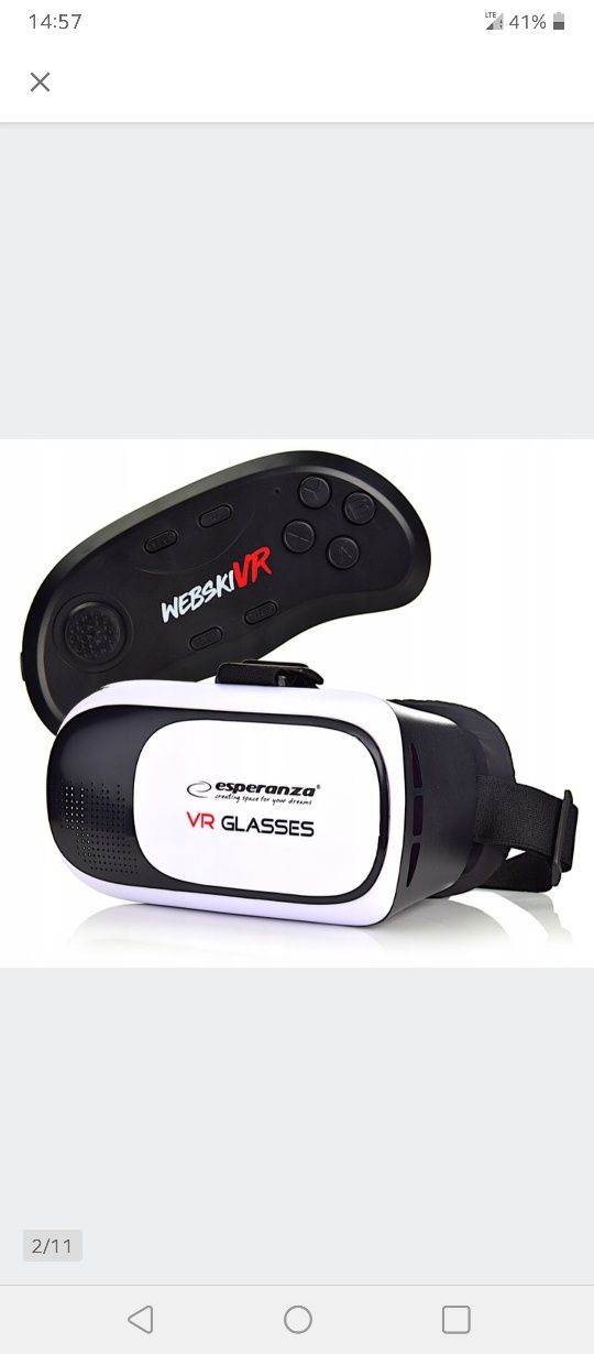 Okulary VR Esperanza+pad i słuchawki