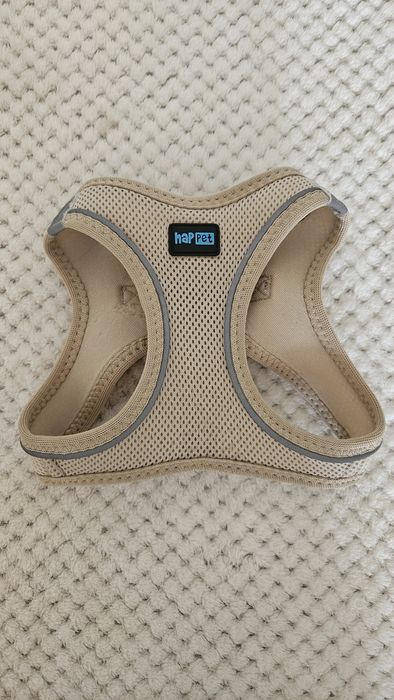 Szelki dla psa air comfort L beżowe oddychające bezuciskowe