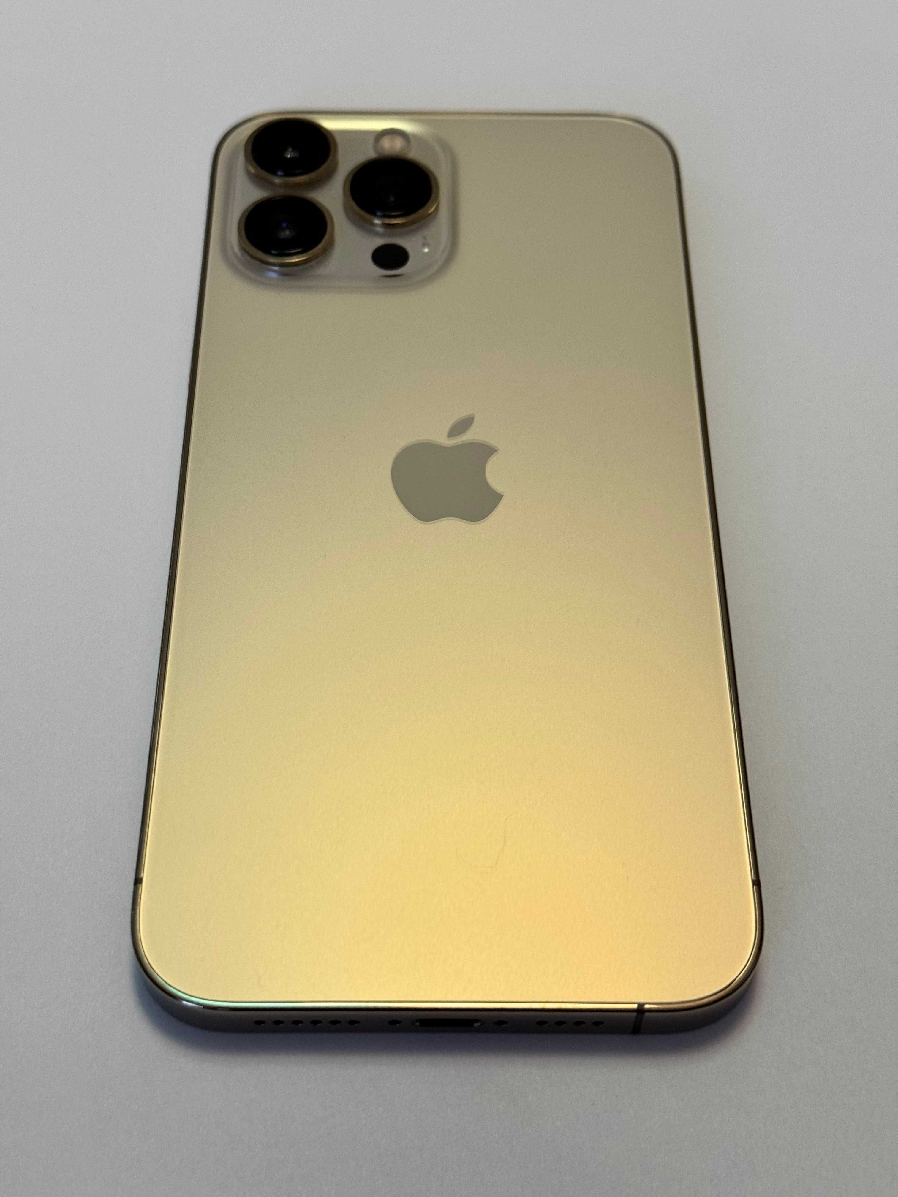 iPhone 13 Pro Max 512Gb Złoty Idealny + dwa etui, nowe szkło ochronne