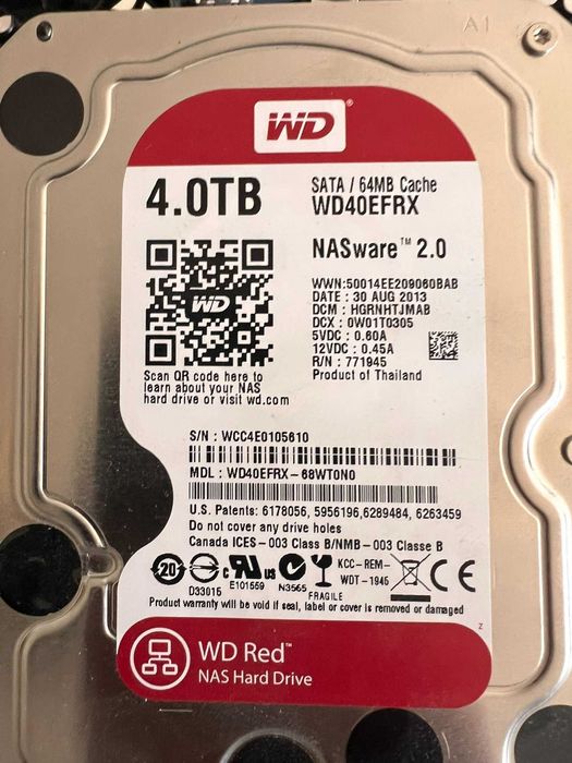 serwer plików QNAP TS-212P + 2× WD RED 4TB