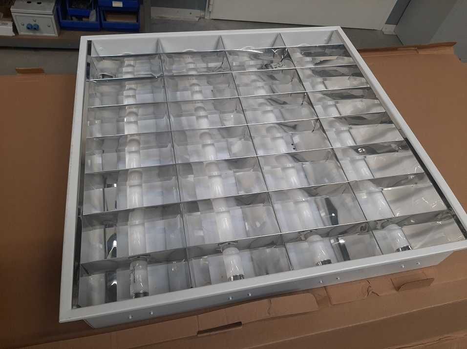 Oprawy rastrowe, rastry oświetleniowe 60 60 cm  4 x 18W, ES-system