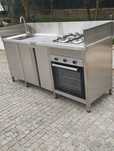 Cozinha inox apoio churrasqueira jardim