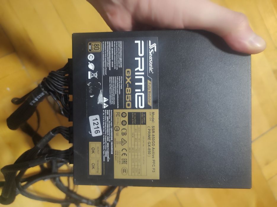 Продам блок живлення Seasonic Prime GX-850 не робочий