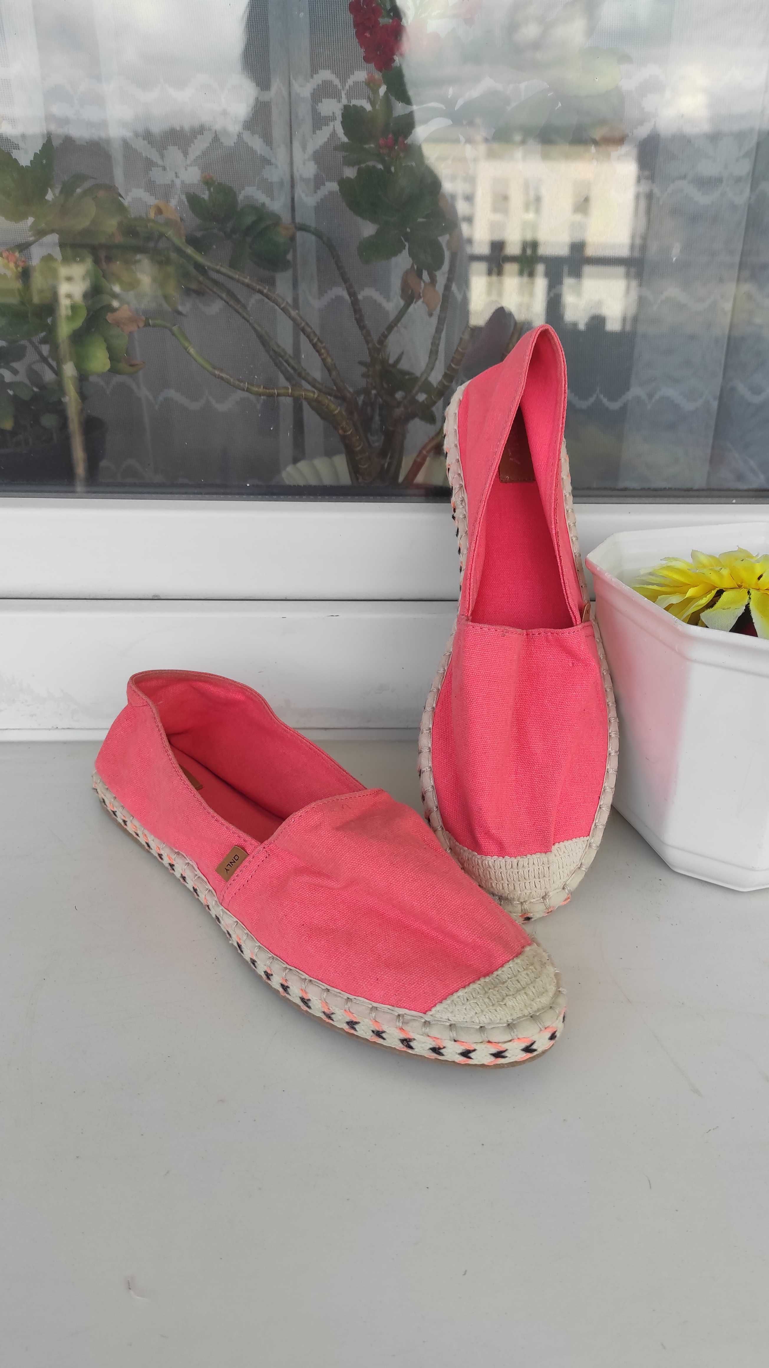 Materiałowe espadryle damskie Only