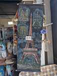 Quadro tipo veludo da torre eiffel
