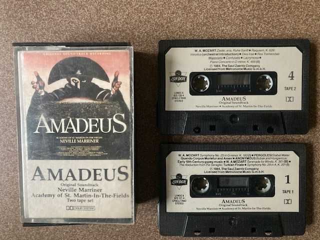 Kasety magnetofonowe z muzyką z filmu "Amadeusz"