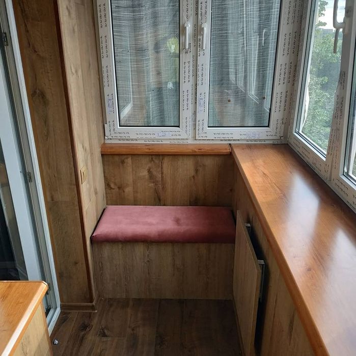 Балкон под ключ.  Шкаф и...