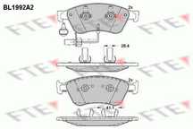 FTE BL1992A2 Klocki hamulcowe Audi A6 C6 A8 D3