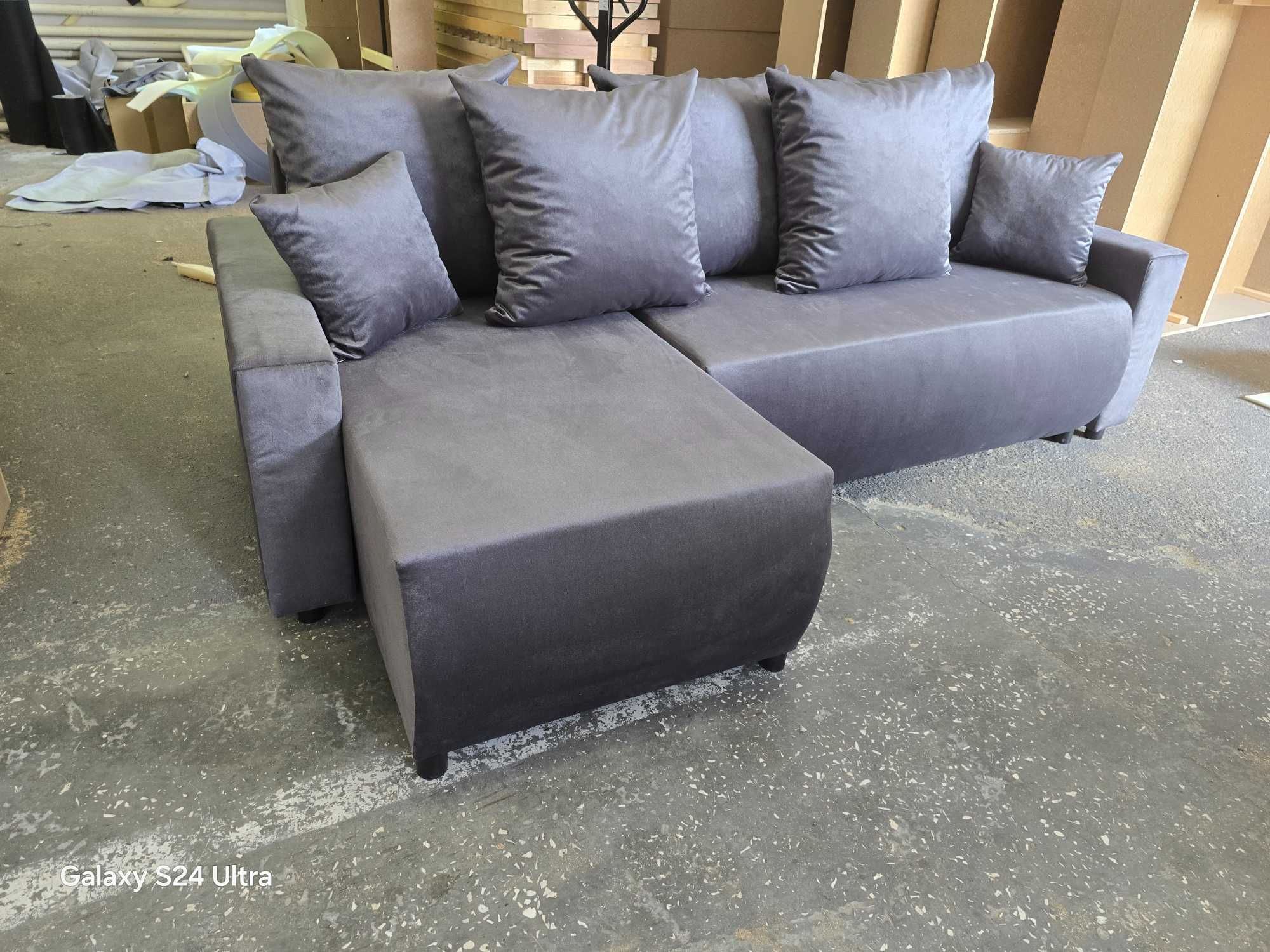 Sofa narożna VEGAS od producenta. Materac sprężynowy