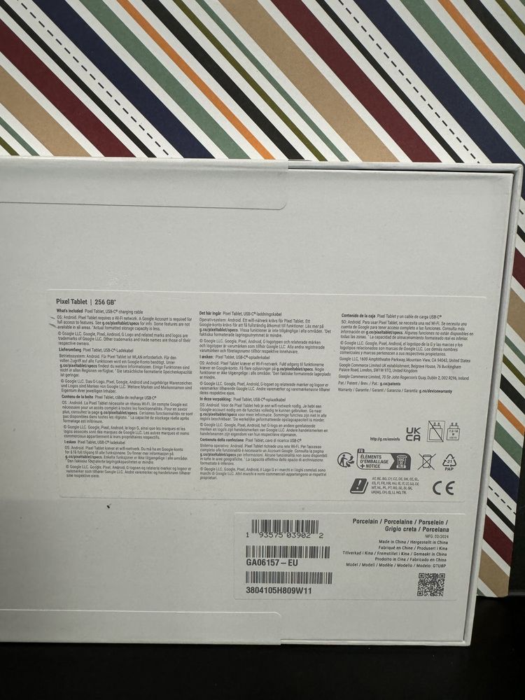 Планшет Google Pixel Tablet 256GB Porcelain