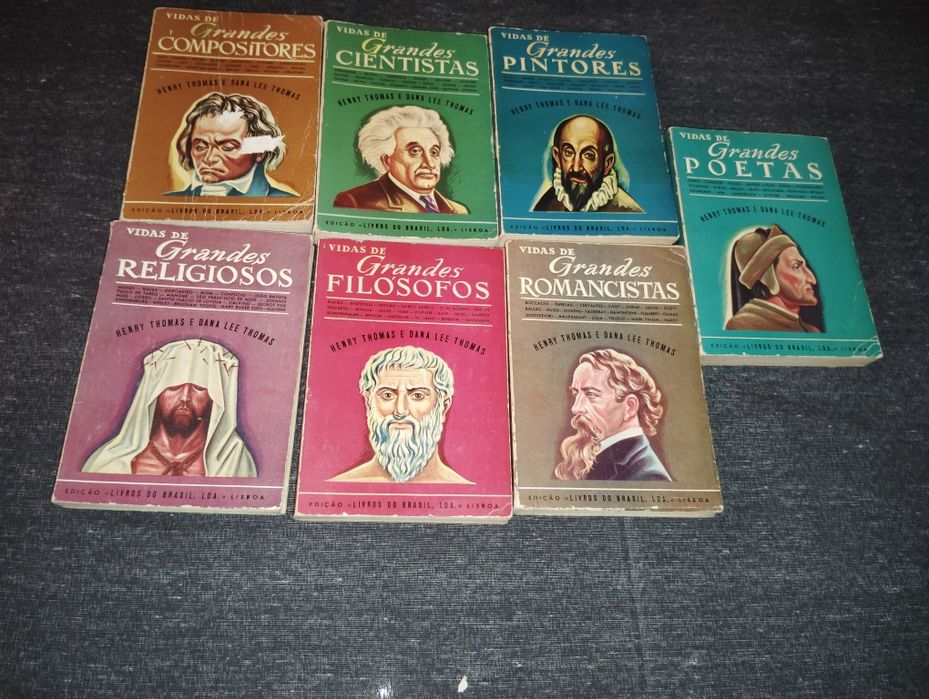Livros de Grandes Figuras Famosas Vintage