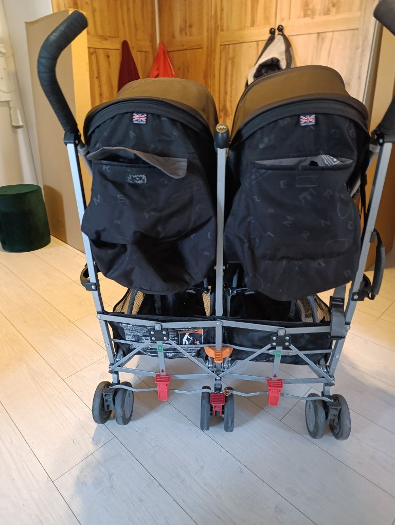 Wózek spacerówka Maclaren bliźniaki